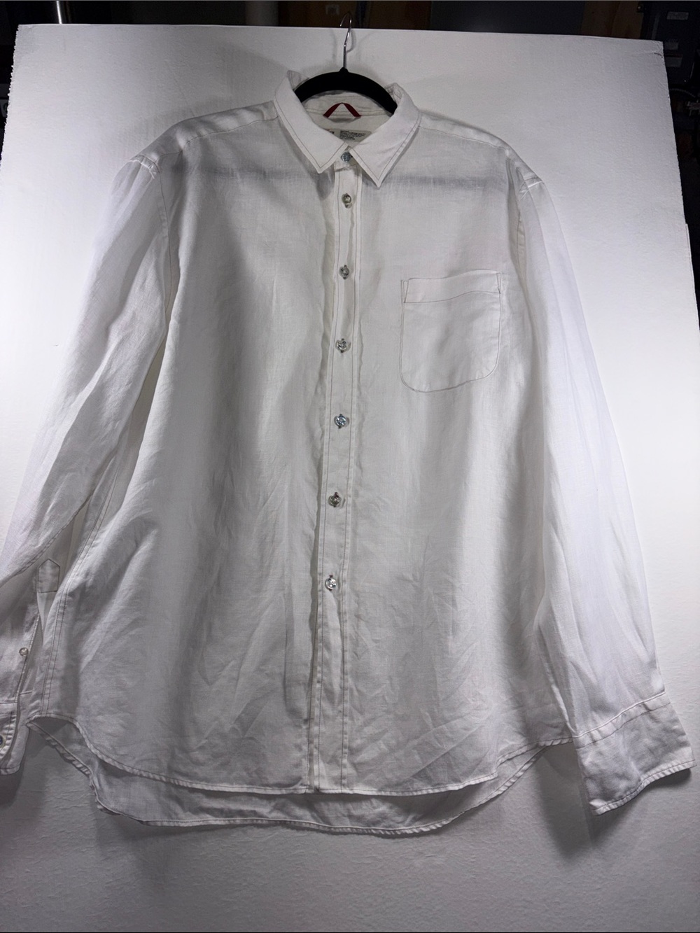 Mason’sClassic White Men's Button-Up Shirt